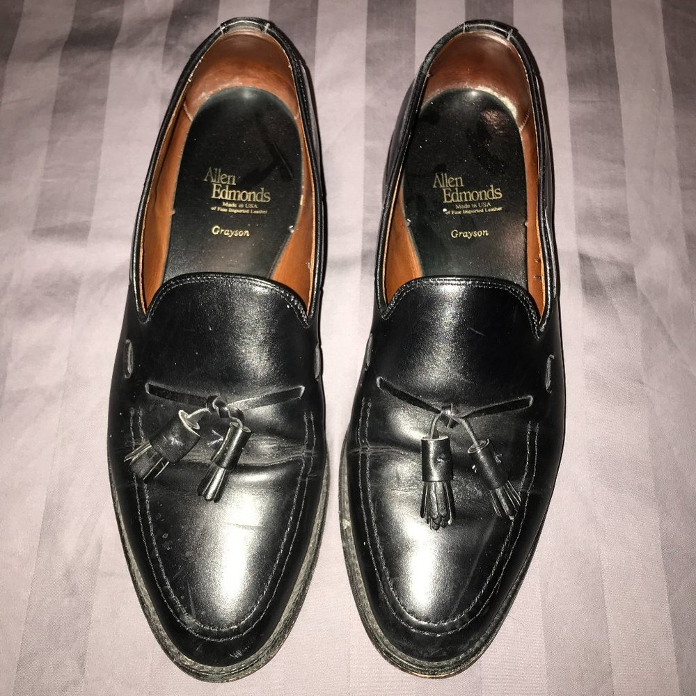 Allen Edmonds Grayson Black Size 10 Tassle Loafers